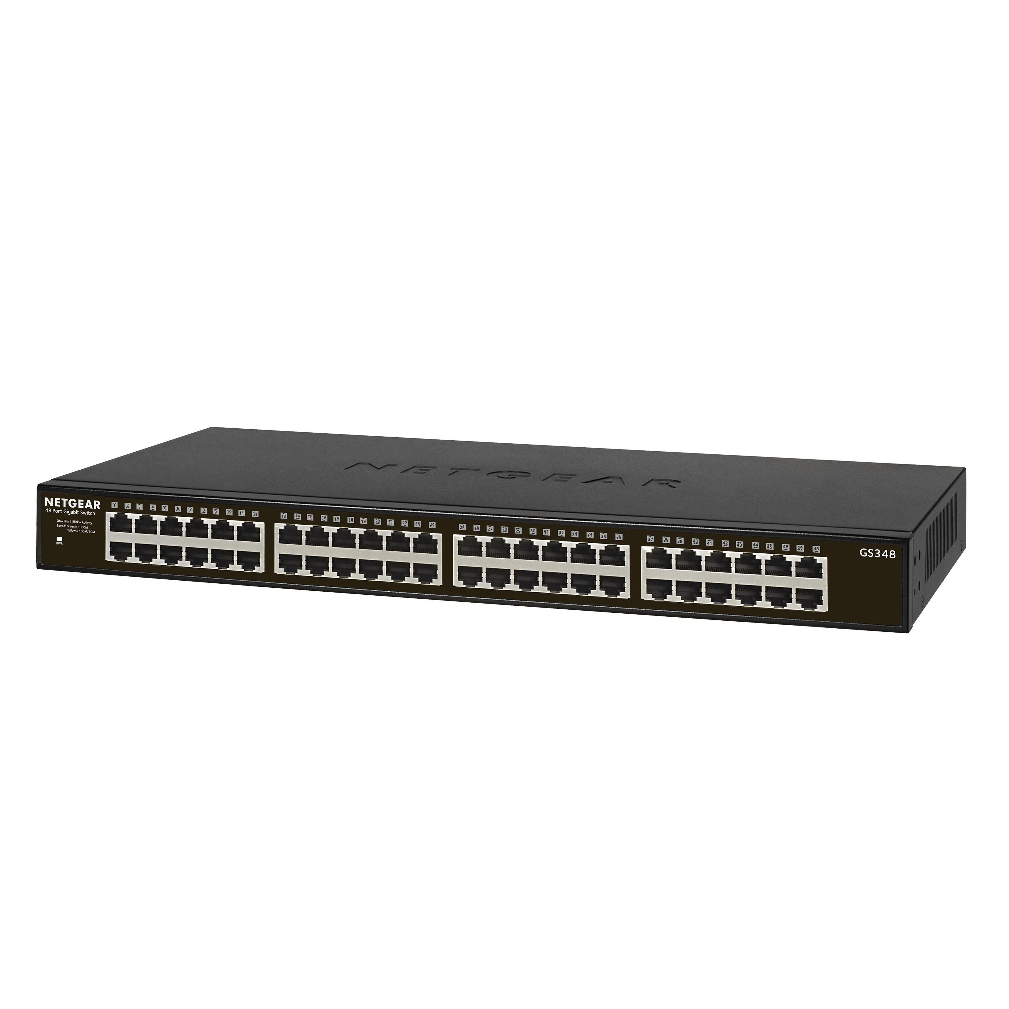 Šakotuvas Jungiklis NETGEAR GS348-100EUS (48x 10/100/1000Mbps)