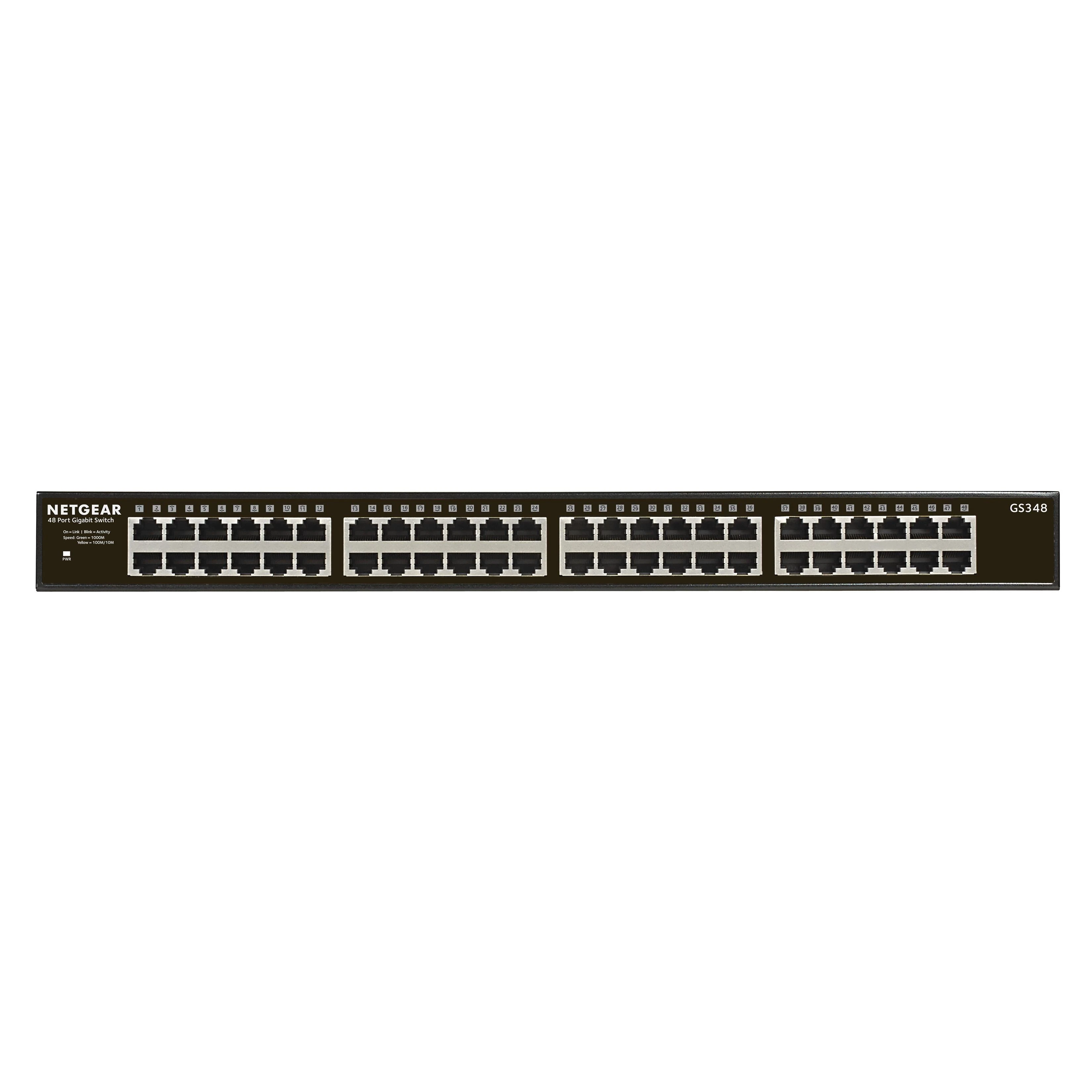 Šakotuvas Jungiklis NETGEAR GS348-100EUS (48x 10/100/1000Mbps)