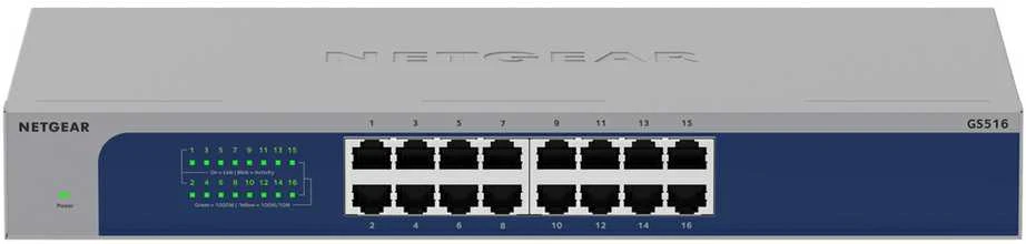 Šakotuvas Netgear 16-PORT 1G UNMANAGED SWITCH - 16X RJ-45 LAN