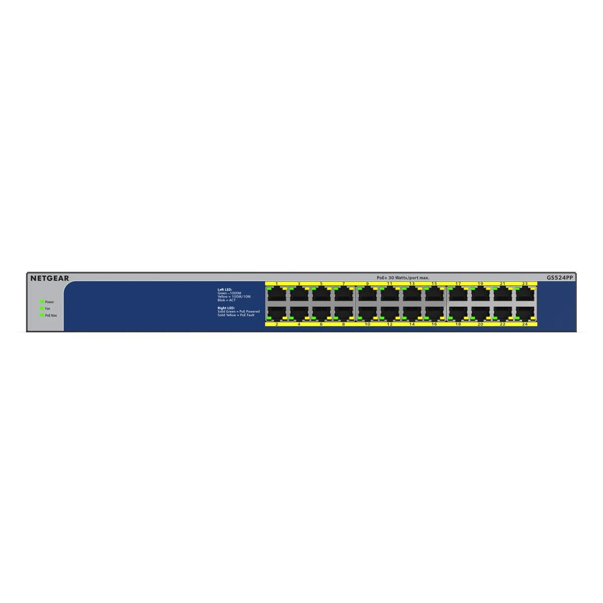 Šakotuvas Netgear 24-PORT GB UNMGD POE+ SWITCH - 300 WATT HIGH POWER