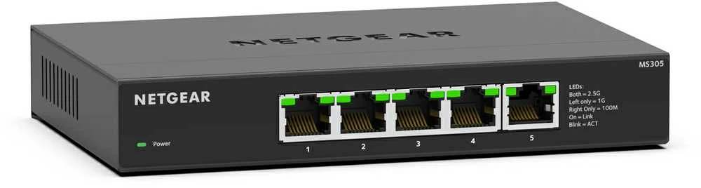 Šakotuvas Netgear Switch MS305 (MS305-100EUS) (MS305100EUS)
