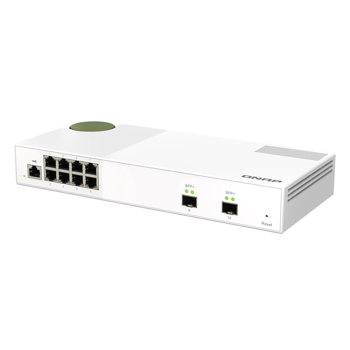 QNAP 8 prievadas 2,5 Gbps, 2 prievadas 10 Gbps SFP+ QSW-M2108-2S Žiniatinklio valdomas stalinis kompiuteris Maitinimo tipas Adapteriai