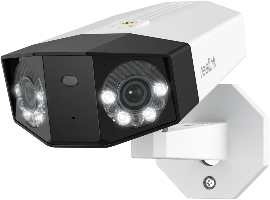 Reolink DUO serijos P757 16MP IP apsaugos kamera su dviem objektyvais, baltas