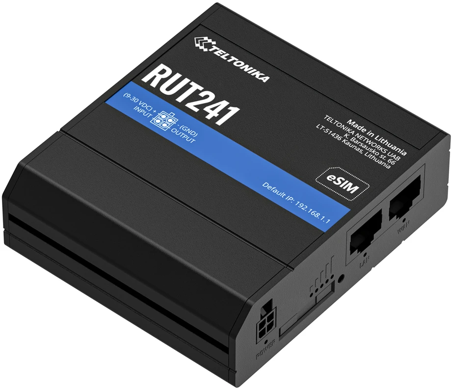 Šakotuvas TELTONIKA IOT ROUTER RUT241 2XLTE