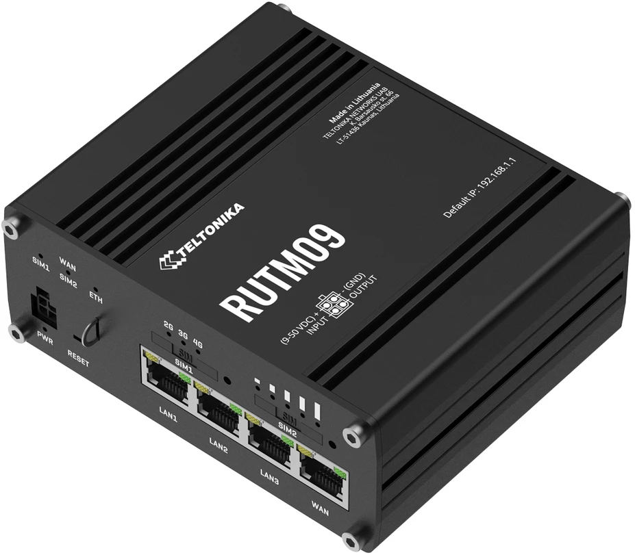 TELTONIKA daiktų interneto maršrutizatorius RUTM09 LTE+ETH