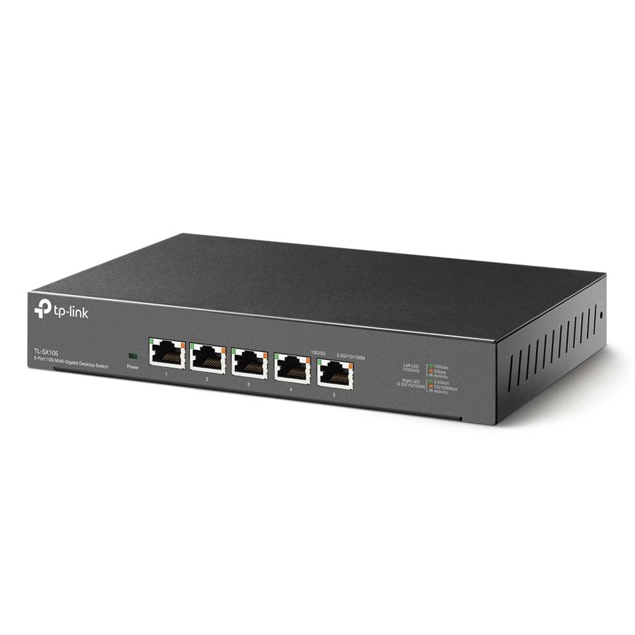 Šakotuvas TP-Link 5-PORT 10G MULTI-GIGABIT SWITCH - 5 10G RJ45 PORTS