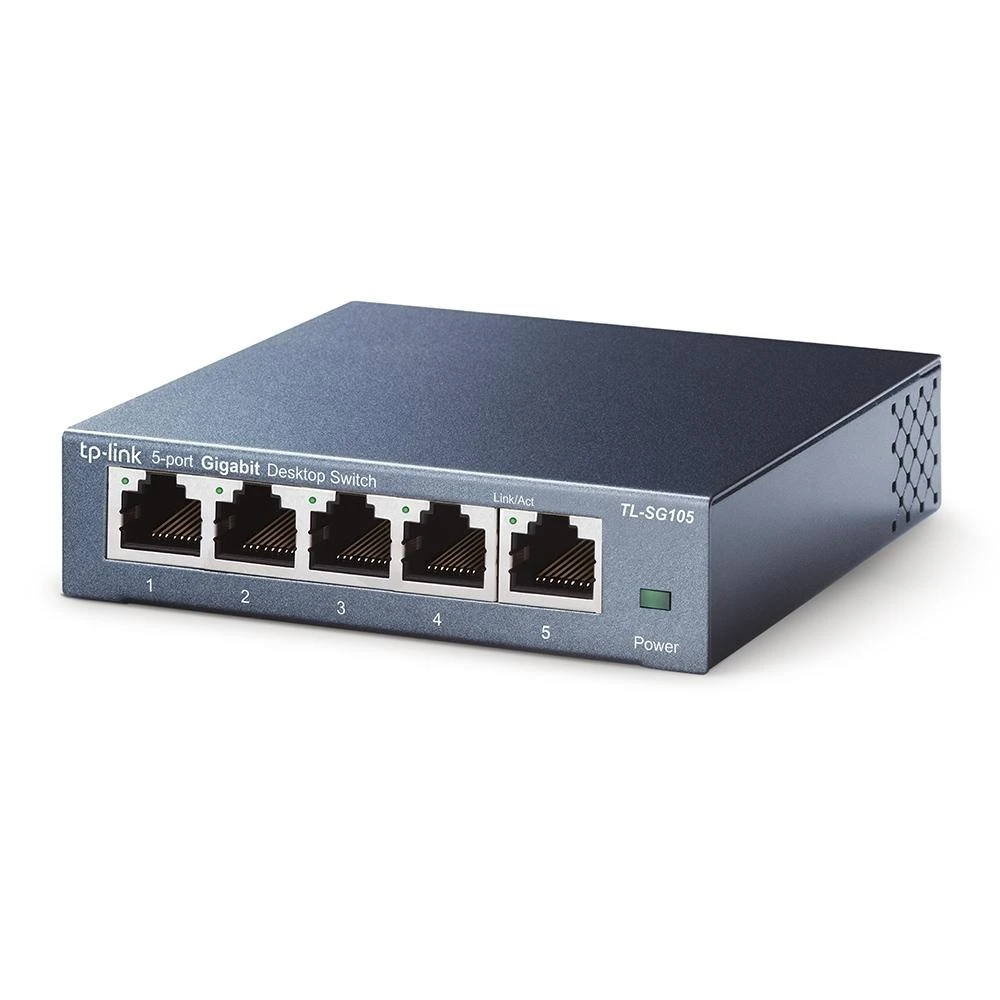 Šakotuvas Komutatorius TP-LINK, 5-port, metalinis korpusas, juodas / TL-SG105