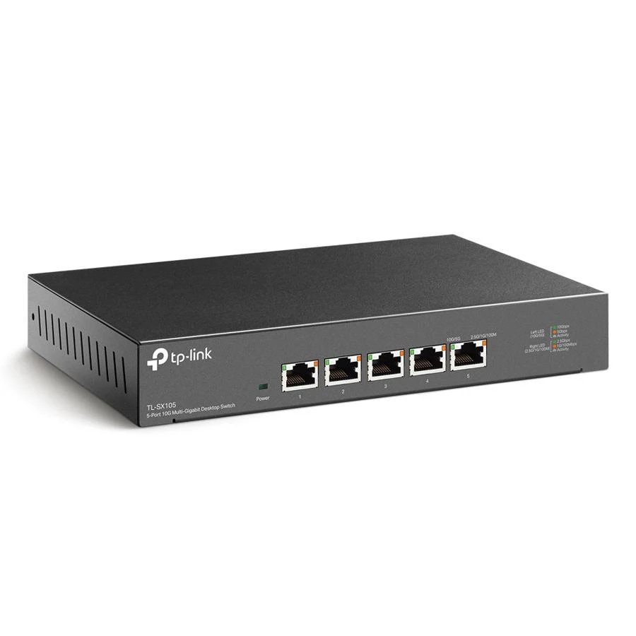 Šakotuvas TP-Link 5-PORT 10G MULTI-GIGABIT SWITCH - 5 10G RJ45 PORTS