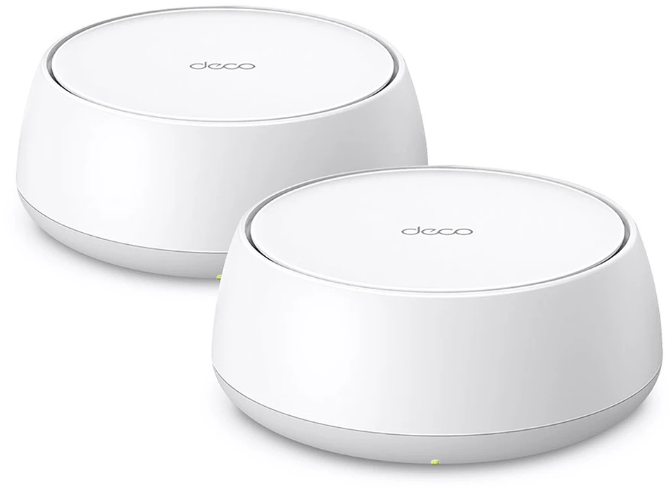 Maršrutizatorius TP-LINK | BE3600 viso namo tinklelio „Whole Home Mesh WiFi 7“ sistema (2 vnt. pakuotė) | Deco BE22 | 802.11ax | Ethernet LAN (RJ-45) jungtys 2 | Tinklo palaikymas: Taip | MU-MiMO: Ne | Nėra mobiliojo plačiajuosčio ryšio