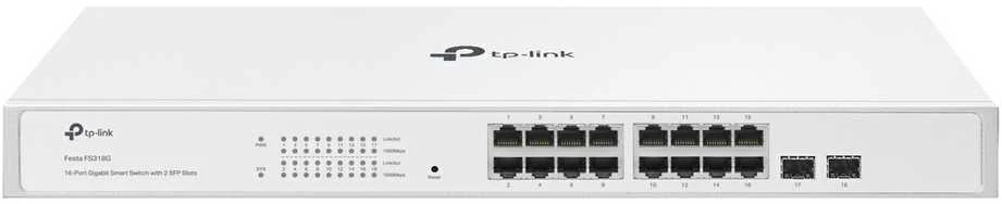 Šakotuvas TP-Link Festa FS318G Valdomas Gigabit Ethernet (10/100/1000) Balta