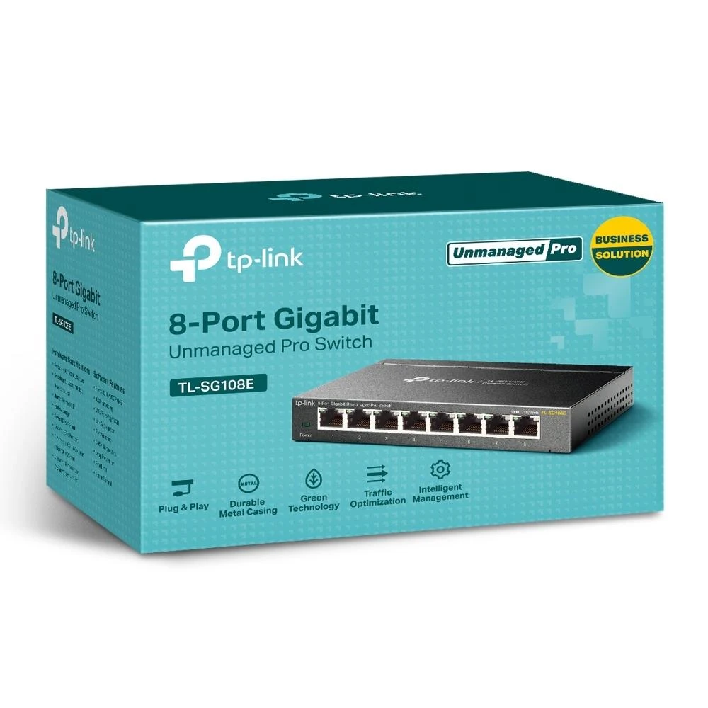 Šakotuvas Komutatorius TP-Link / TL-SG108E