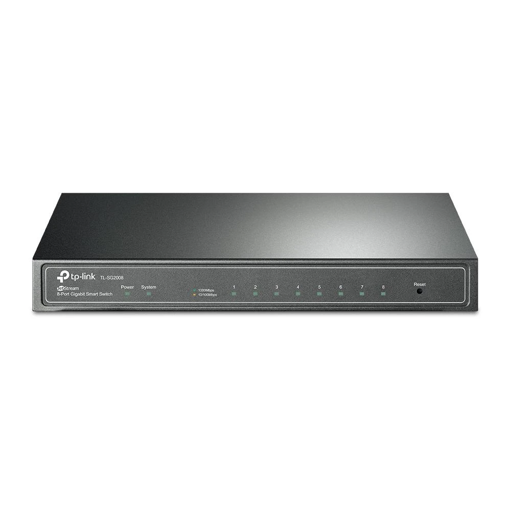 Šakotuvas TP-LINK | „JetStream 8-Port Gigabit Smart Switch“ | TL-SG2008 | Tvarkomas žiniatinklyje | Darbalaukis | Maitinimo tipas Išorinis