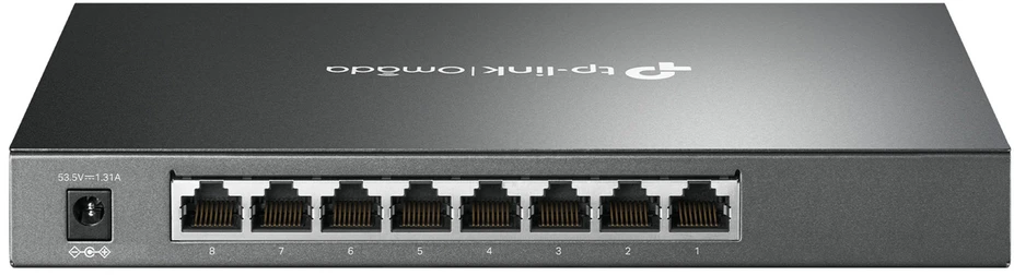 Šakotuvas TP-Link 8 prievadų gigabitinis išmanusis komutatorius – „JETSTREAM“ su 4 prievadų „POE+“