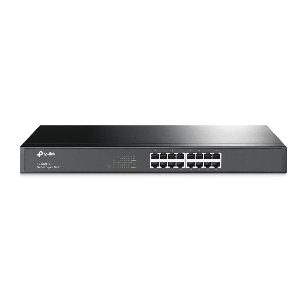 Šakotuvas TP-Link TL-SG1016 Netzwerk-Switch 16-Port, Unmanaged, 16x Gigabit RJ45
