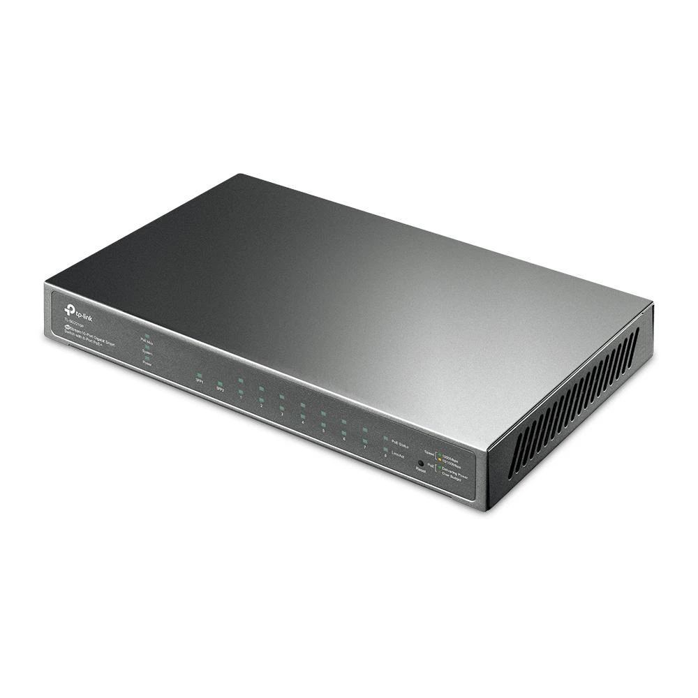 Šakotuvas TP-Link TL-SG2210P Valdomas L2 Gigabit Ethernet (10/100/1000) Maitinimas per Eternetą (PoE) Juoda