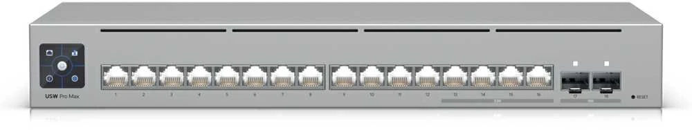 Šakotuvas 16 prievadų komutatorius Ubiquiti Unifi USW-Pro-Max-16-EU
