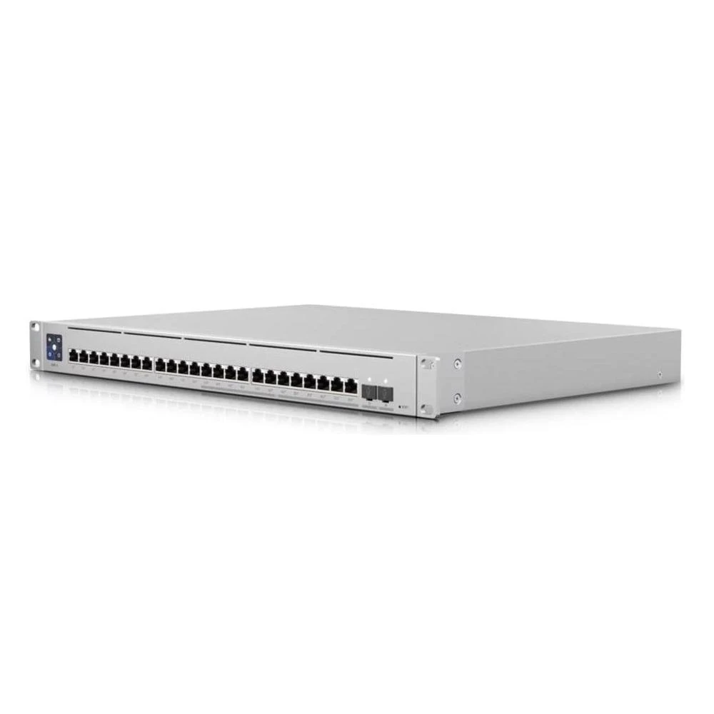 Ubiquiti | Unifi komutatorius | USW-EnterpriseXG-24 | Valdomas L3 | Montuojamas į lentyną | Gigabito Ethernet (varinis) jungčių kiekis: 24 | SFP+ jungčių kiekis: 2x 25G SFP | Maitinimo šaltinio tipas: vidinis