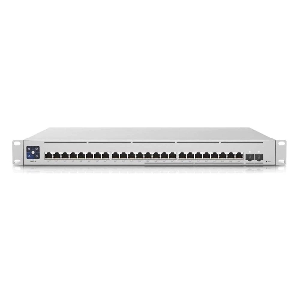 Ubiquiti | Unifi komutatorius | USW-EnterpriseXG-24 | Valdomas L3 | Montuojamas į lentyną | Gigabito Ethernet (varinis) jungčių kiekis: 24 | SFP+ jungčių kiekis: 2x 25G SFP | Maitinimo šaltinio tipas: vidinis