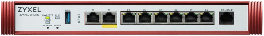 Maršrutizatorius ZYXEL USG FLEX200 H SERIES, USER-DEFINABLE PORTS WITH 1*2.5G, 1*2.5G( POE+) & 6*1G, 1*USB (DEVICE ONLY)