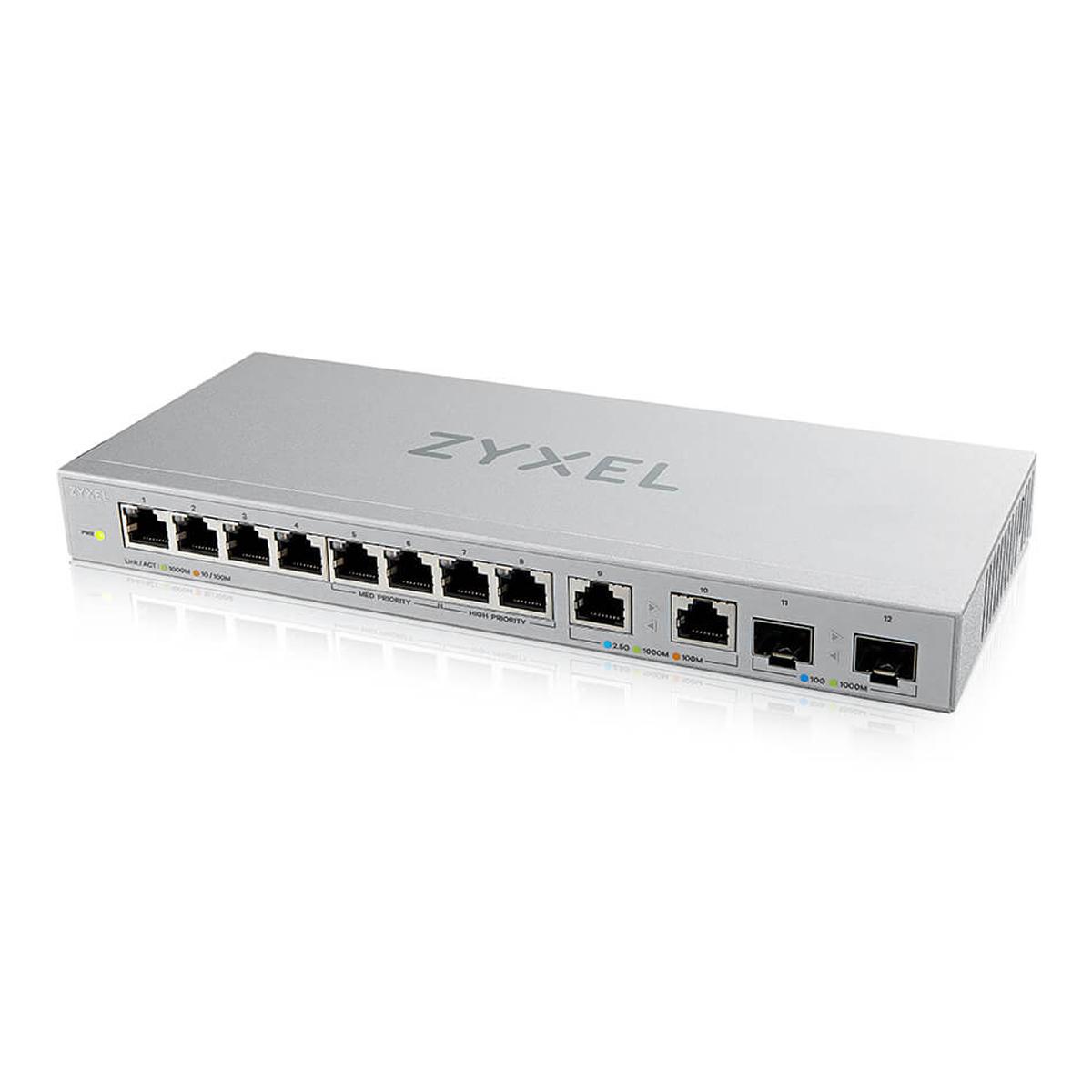 Šakotuvas Zyxel XGS1010-12,8-PORT GIGABIT UNMANAGED SWITCH WITH 8-PORT 1G + 2-PORT 2.5G + 2-PORT SFP+