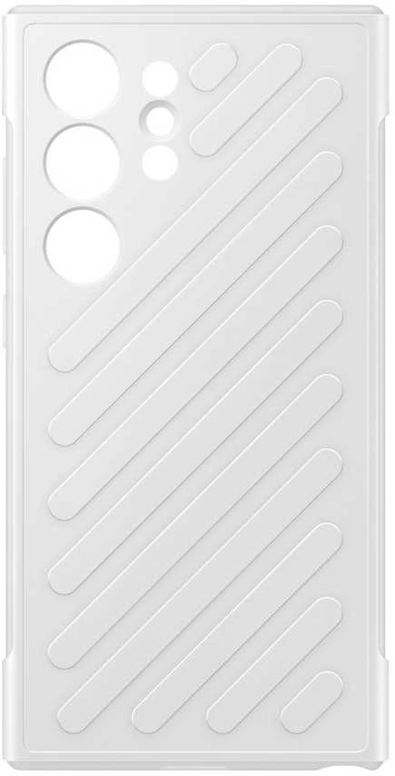 Dėklas „Samsung Galaxy S24 Ultra Shield“ dangtelis šviesiai pilkas