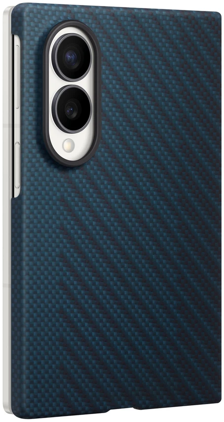 Dėklas KF971SNE anglies pluošto magnetas „Samsung Galaxy Fold 8“, tamsiai mėlynas