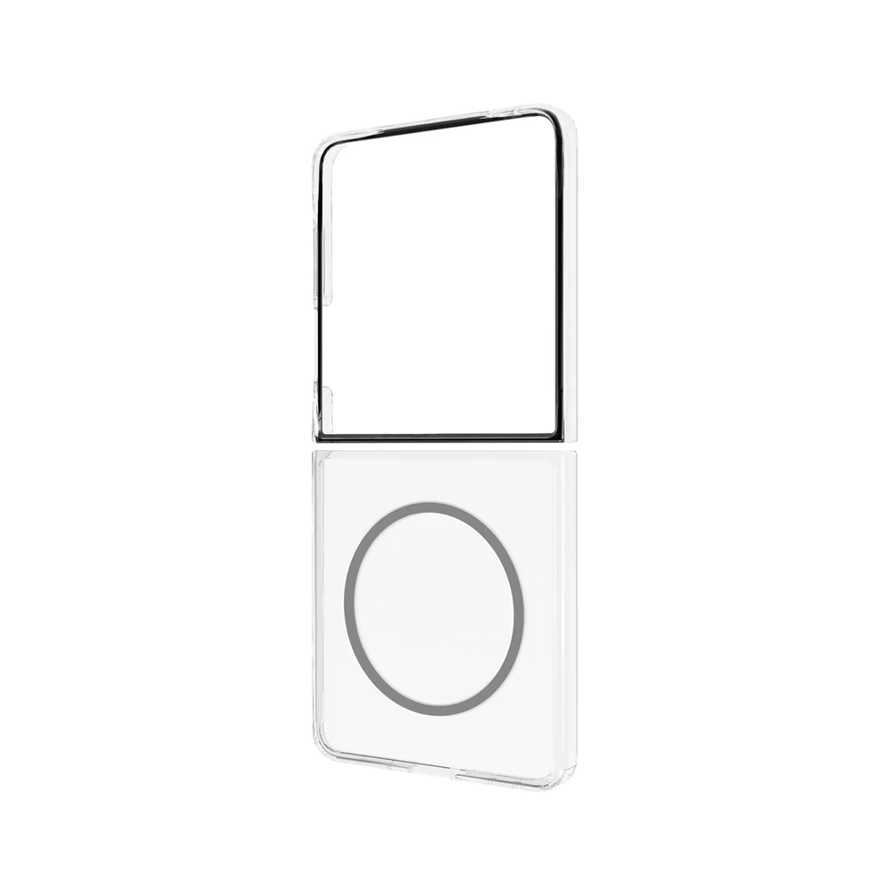 FFF766YCATW skaidrus magnetinis dėklas „Samsung Galaxy Flip7“, permatomas