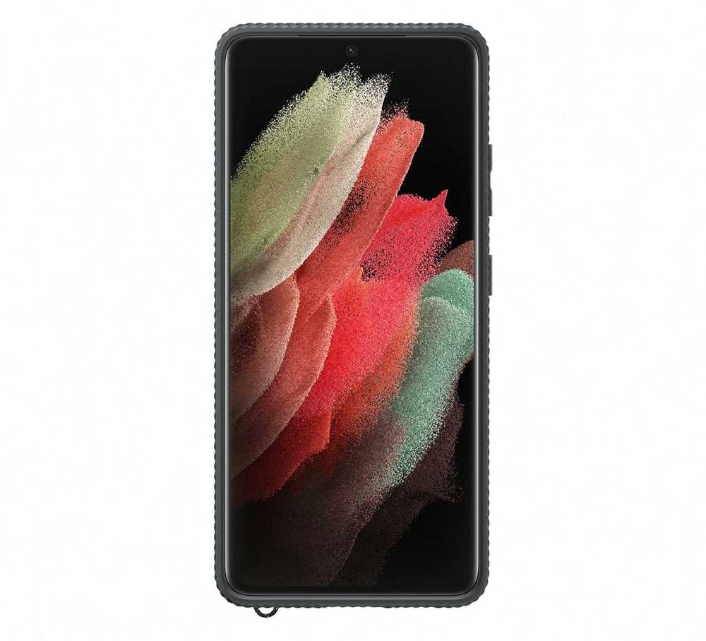Dėklas GG998CBE Clear Protective Cover for Samsung Galaxy S21 Ultra Juodas (Juodas)