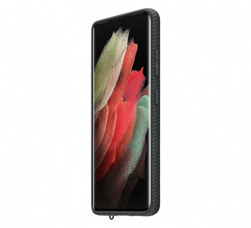 Dėklas GG998CBE Clear Protective Cover for Samsung Galaxy S21 Ultra Juodas (Juodas)