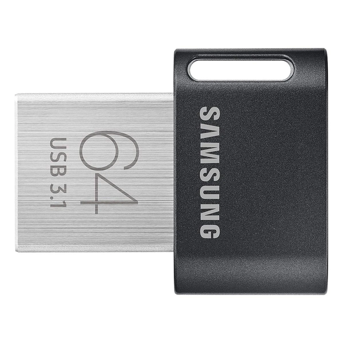 USB laikmena Samsung FIT Plus, 64 GB, Juodos spalvos