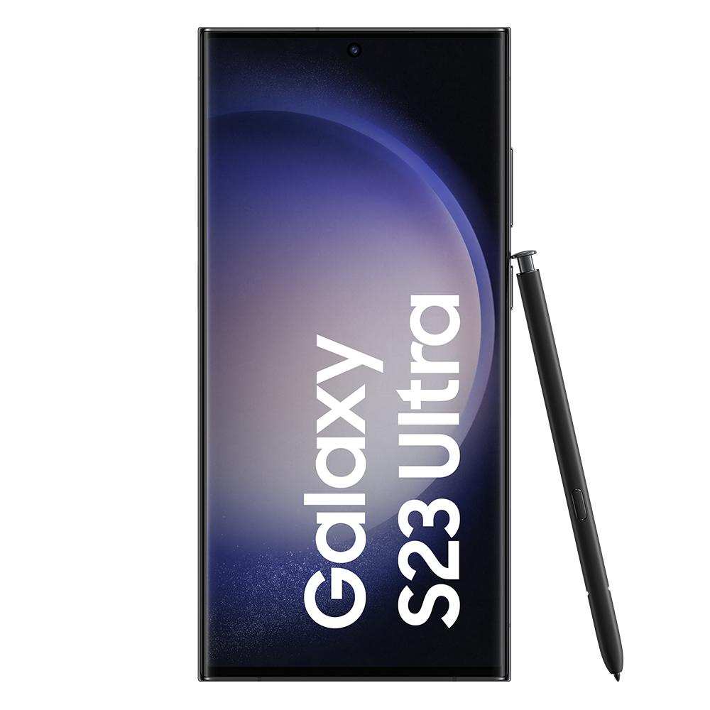 Samsung | Galaxy | S23 Ultra S918 | Juodas | 6,8 colių | Dinaminis AMOLED | Qualcomm SM8550-AC | Snapdragon 8 Gen 2 (4 nm) | Vidinė RAM 8 GB | 256 GB | Dvi SIM kortelės | Nano SIM | 4G | 5G | Pagrindinė kamera 200+10+10+12 MP | Antrinė kamera 12 MP |. 13 |