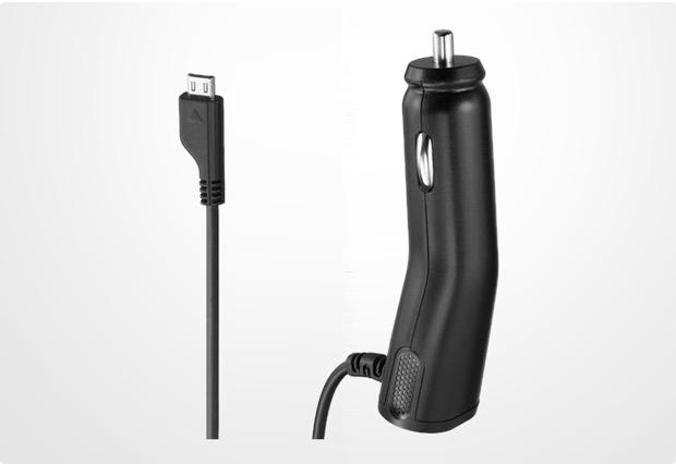 Samsung Automobilinis pakrovejas ACADU10CB microUSB 0.7A. (Juodas)