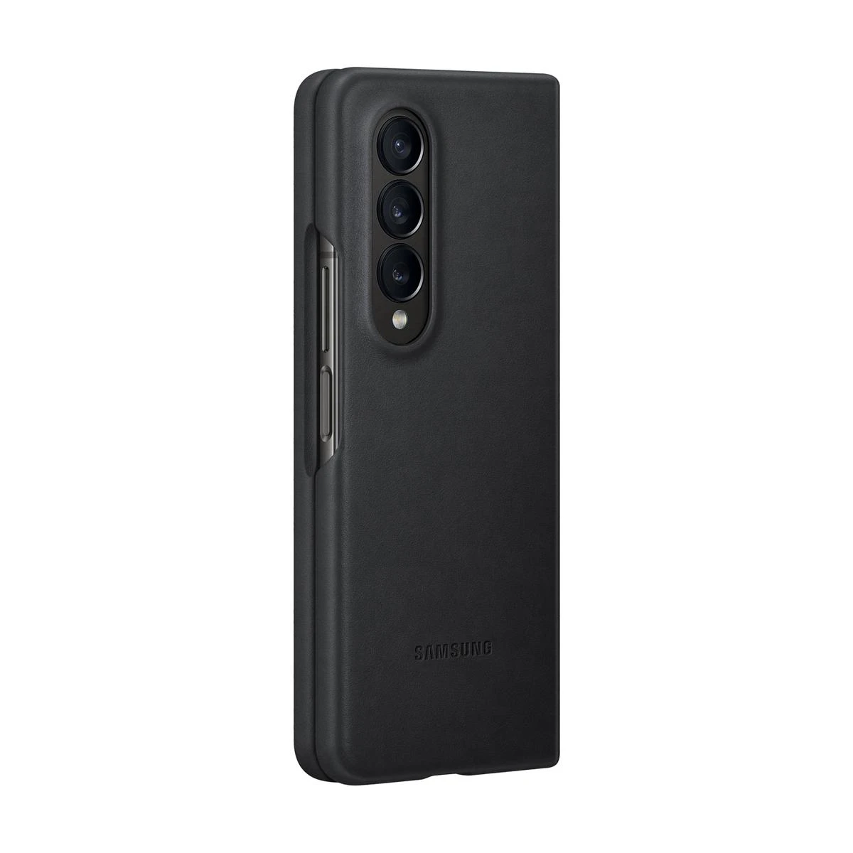 Dėklas VF936LBE Leather Cover for Samsung Galaxy Fold 4, Juodas (Juodas)