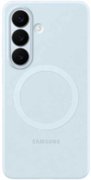 Samsung Galaxy S26 silikoninis magnetinis dėklas su šviesa Mėlyna