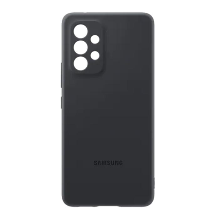 Dėklas Samsung Galaxy A53 5G silikoninis dangtelis Juodas Juodas