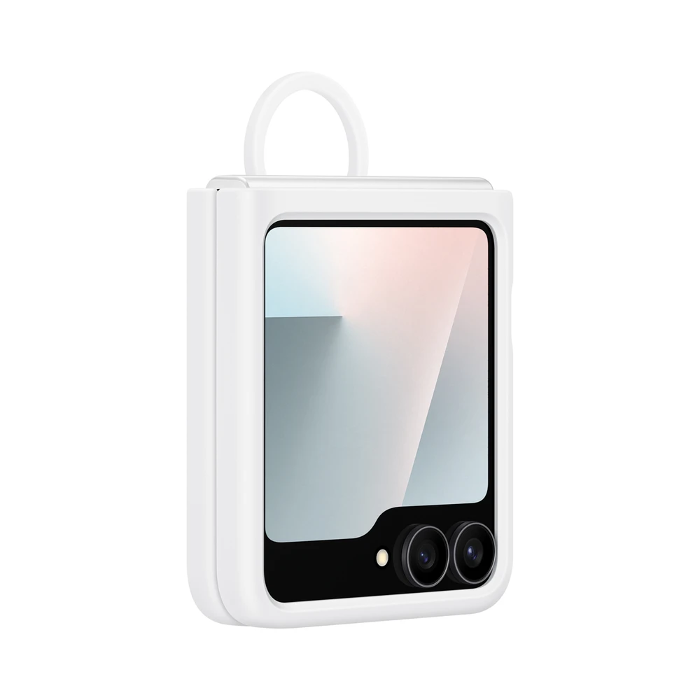 PF741TWEGWW Silikoninis dėklas Samsung Galaxy Flip7 FE, Baltas