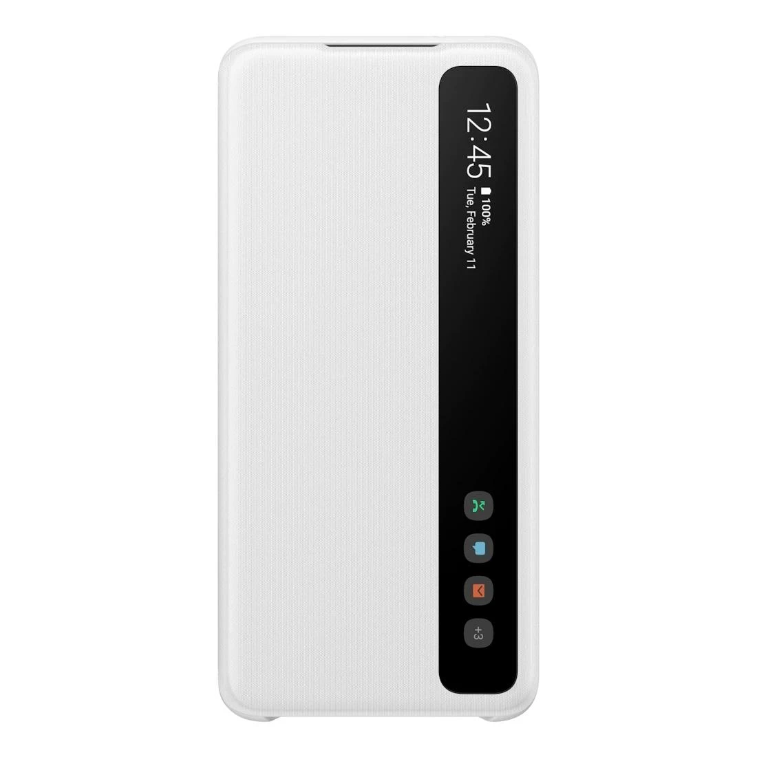 Dėklas ZG980CWE Aiškaus vaizdo dangtelis, skirtas Samsung Galaxy S20 (Baltas)
