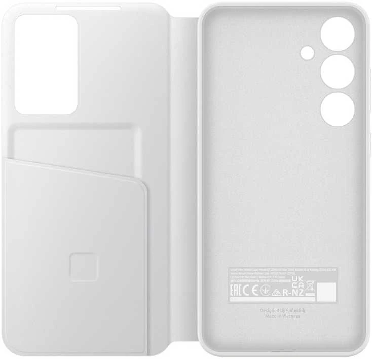 Samsung Galaxy S24+ Smart View piniginės dėklas Baltas