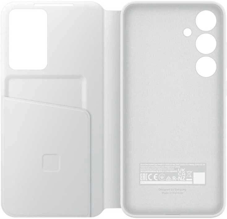Samsung Galaxy S24+ Smart View piniginės dėklas Baltas