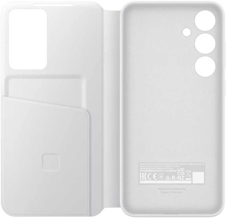 Samsung Galaxy S24+ Smart View piniginės dėklas Baltas