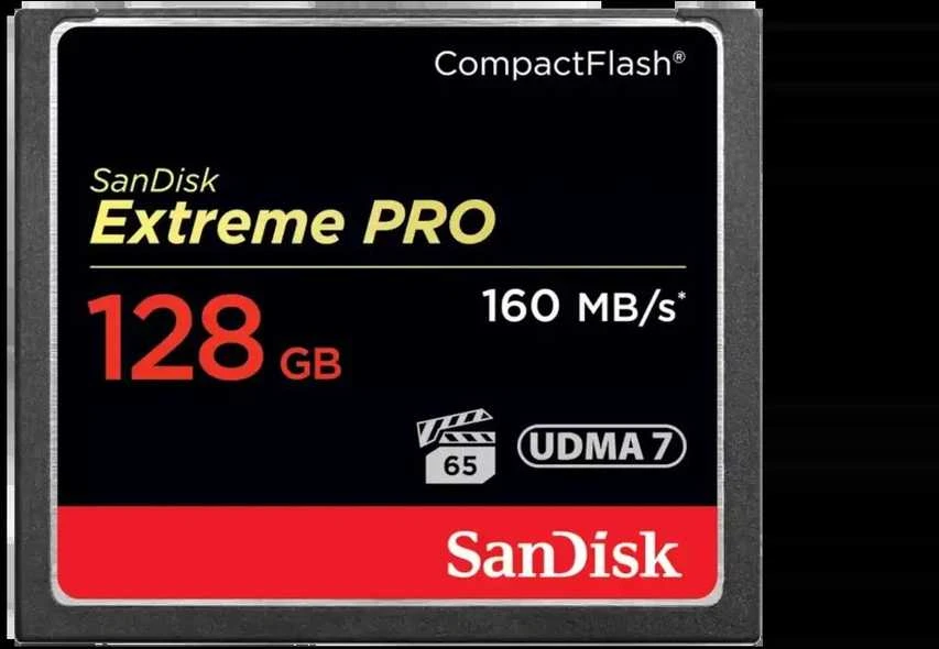 Atminties kortelė Sandisk Extreme Pro Compact Flash 160MB/s 128GB