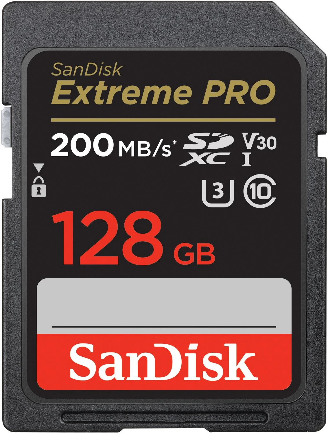 Atminties kortelė SanDisk SDXC 128GB Extreme Pro 200/90 MB/s V30 UHS-I U3