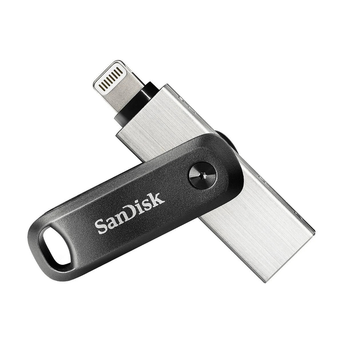 „SanDisk iXpand Flash Drive Go“ 64 GB – USB3.0 + „Lightning“ – skirti „iPhone“ ir „iPad“, EAN: 619659169381
