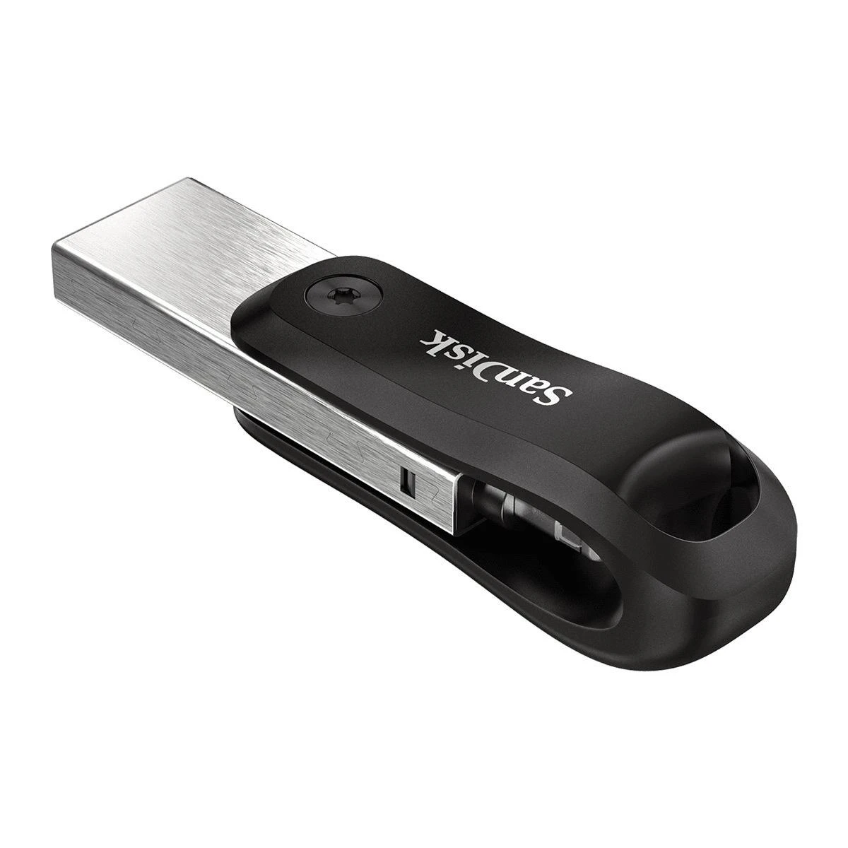 „SanDisk iXpand Flash Drive Go“ 64 GB – USB3.0 + „Lightning“ – skirti „iPhone“ ir „iPad“, EAN: 619659169381