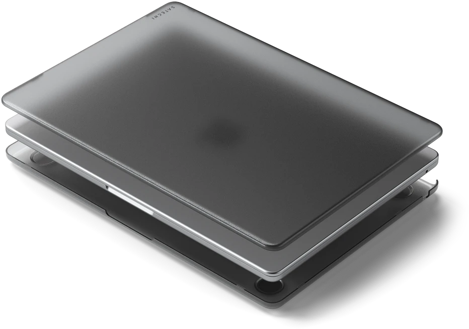 SATECHI Eco Hardshell dėklas, skirtas MacBook Air M2 – tamsus