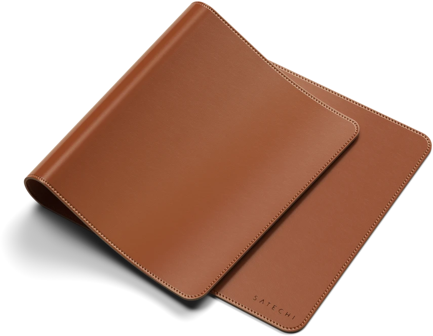 SATECHI Vegan-Leather Premium stalo kilimėlis (rudas)