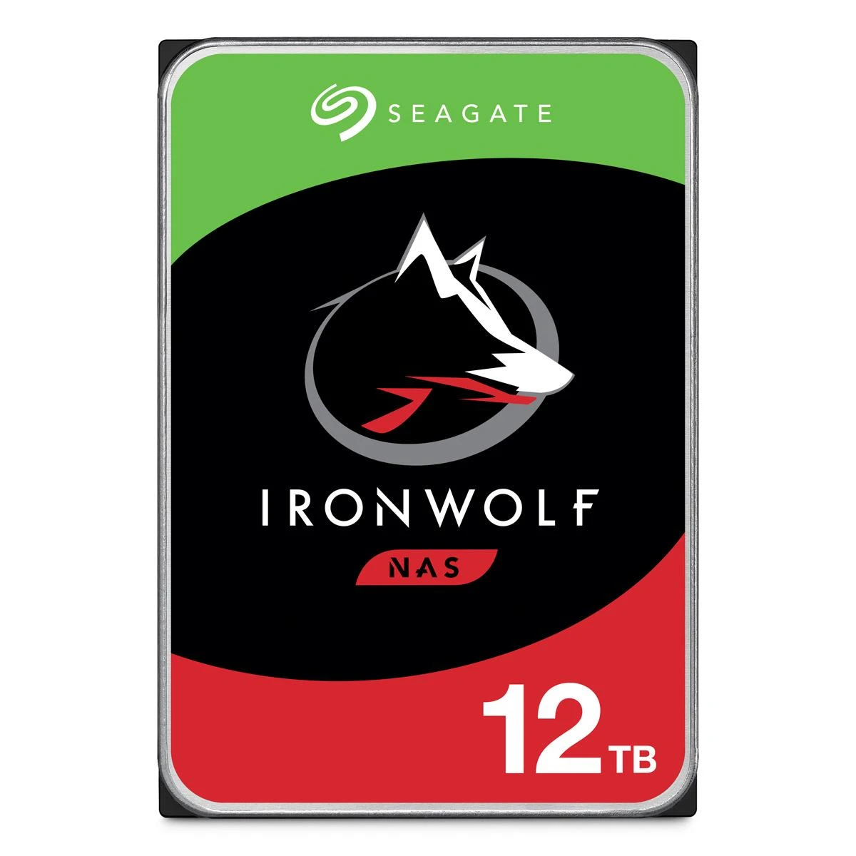 Kietasis diskas SEAGATE NAS HDD 12TB IronWolf 7200rpm 6Gb/s SATA 64MB talpykla 8,9 cm 3,5 colio 24x7 NAS ir RAID Rackmount Systeme BLK