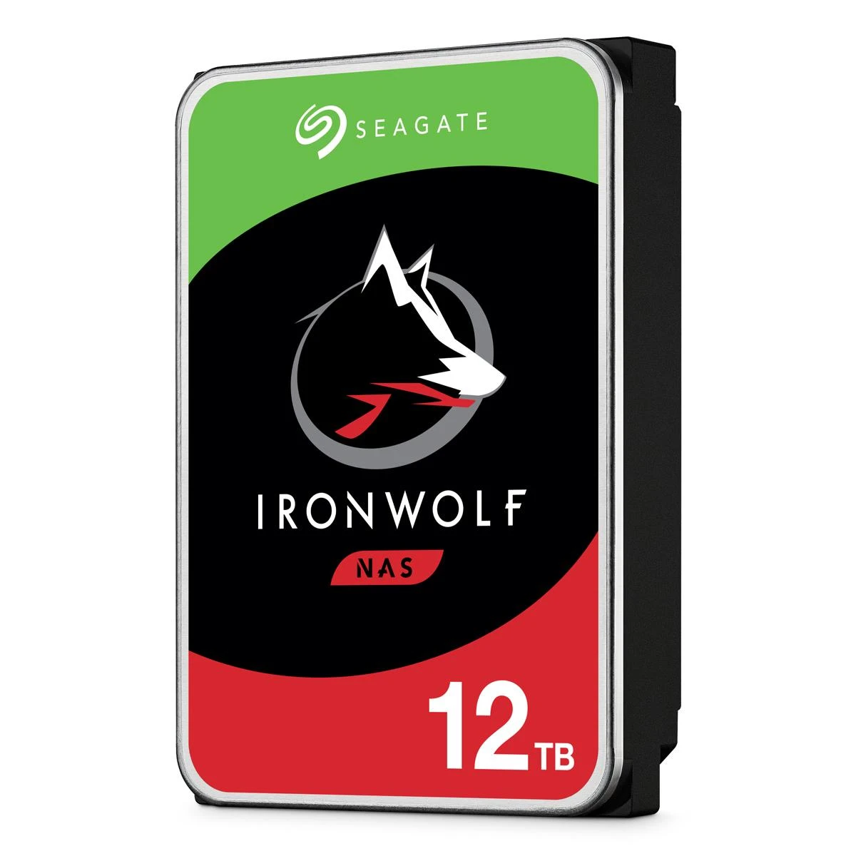 Kietasis diskas SEAGATE NAS HDD 12TB IronWolf 7200rpm 6Gb/s SATA 64MB talpykla 8,9 cm 3,5 colio 24x7 NAS ir RAID Rackmount Systeme BLK