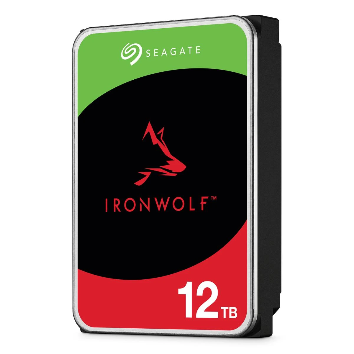 Kietasis diskas SEAGATE NAS HDD 12TB IronWolf 7200rpm 6Gb/s SATA 64MB talpykla 8,9 cm 3,5 colio 24x7 NAS ir RAID Rackmount Systeme BLK
