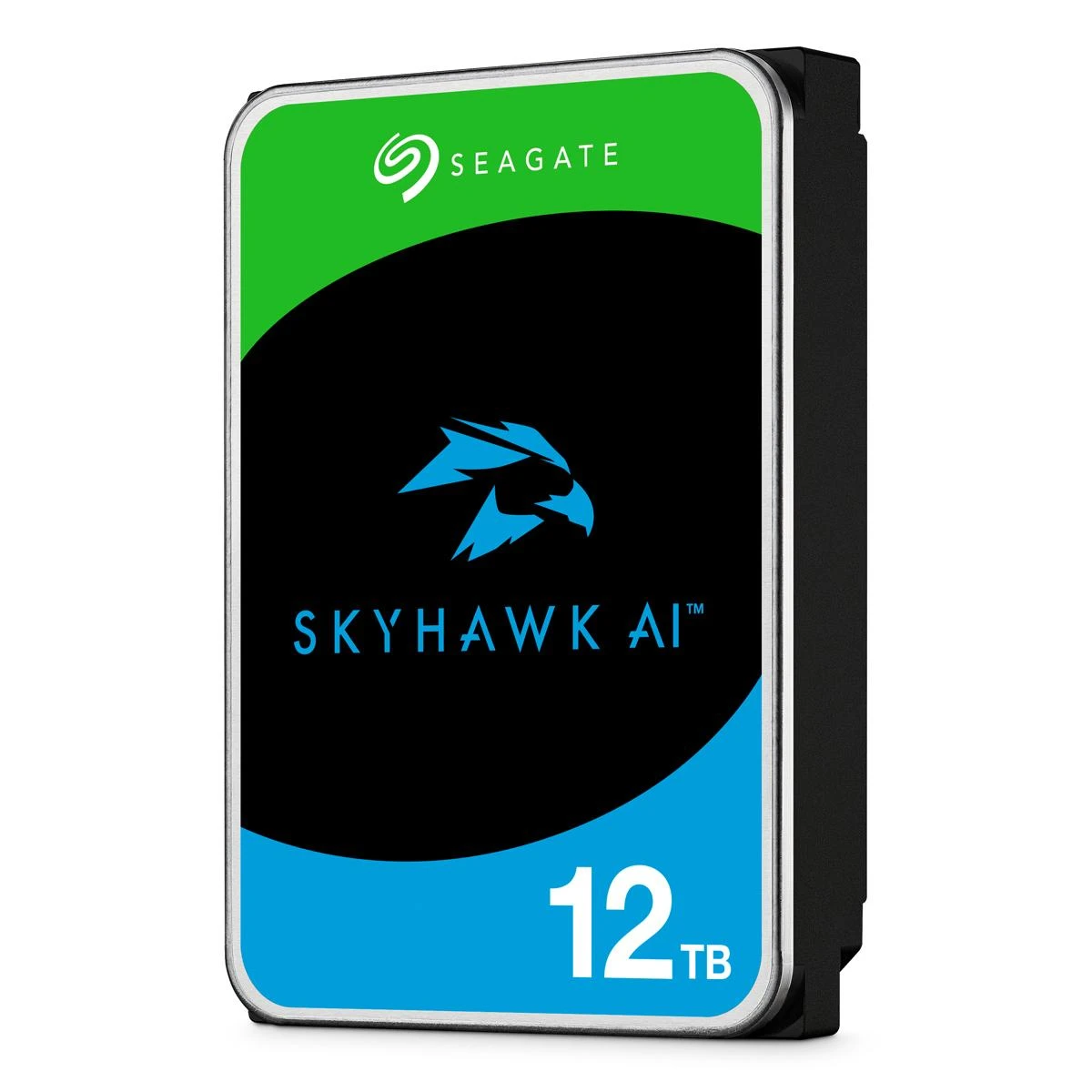 „SEAGATE“ stebėjimo dirbtinio intelekto „Skyhawk“ 12 TB kietasis diskas SATA 6 Gb/s 256 MB talpykla 8,9 cm 3,5 colio CMR helio juodas